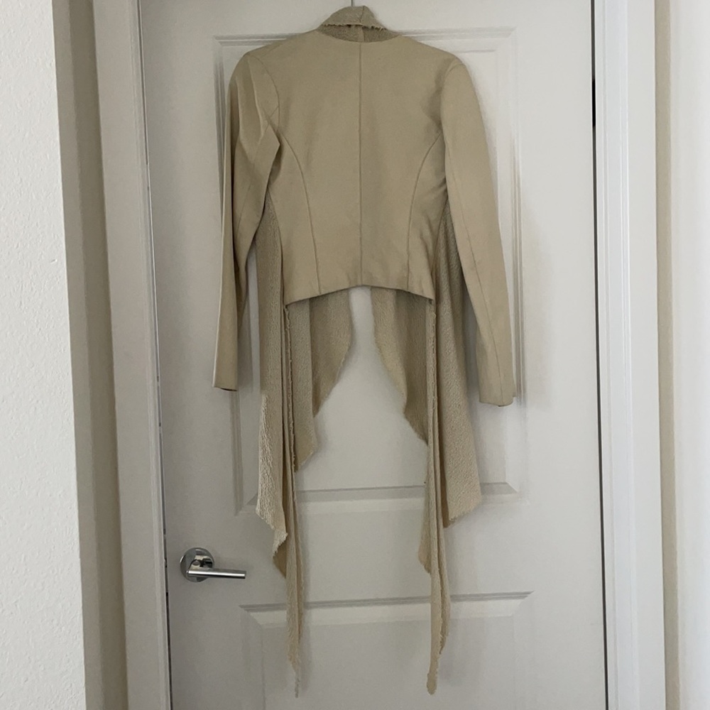 Ivory Leather Jacket - Picture 4 of 4